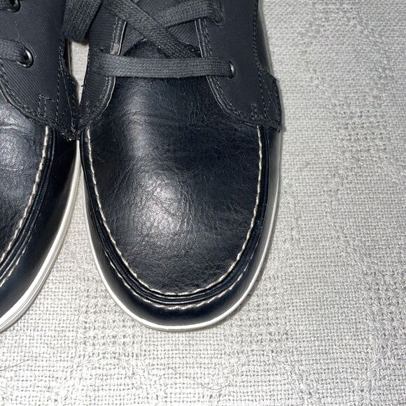 Aldo Men’s Ankle Top Sneakers Size 9.5 M Black Leather Going Out Party Outdoors main image 4